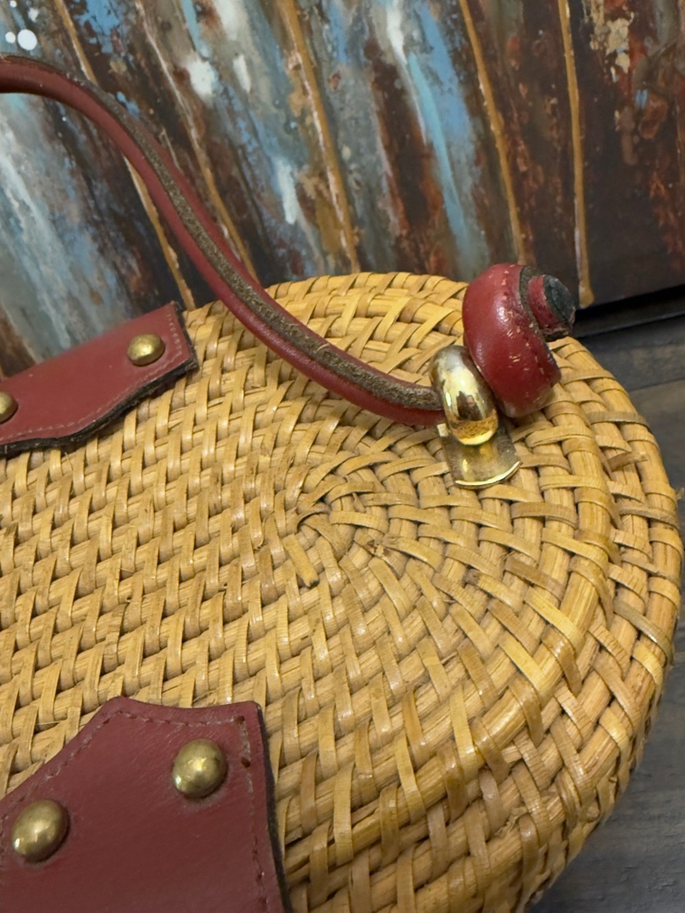 Etienne Aigner VINTAGE 1960's ETIENNE AIGNER Handmade Wicker Basket Handbag - Picture 4 of 12